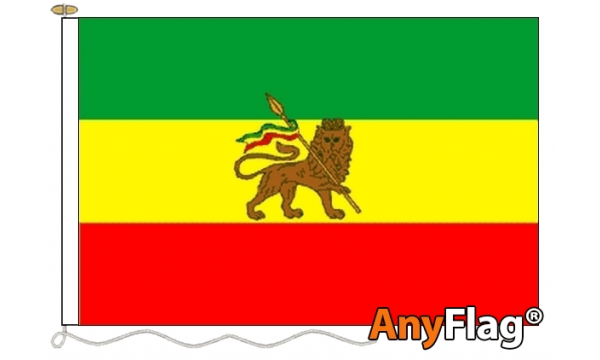 Ethiopia with Lion (Rasta) Custom Printed AnyFlag®